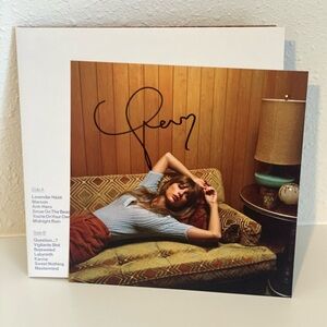 Taylor Swift Signed Midnights Moonstone Vinyl